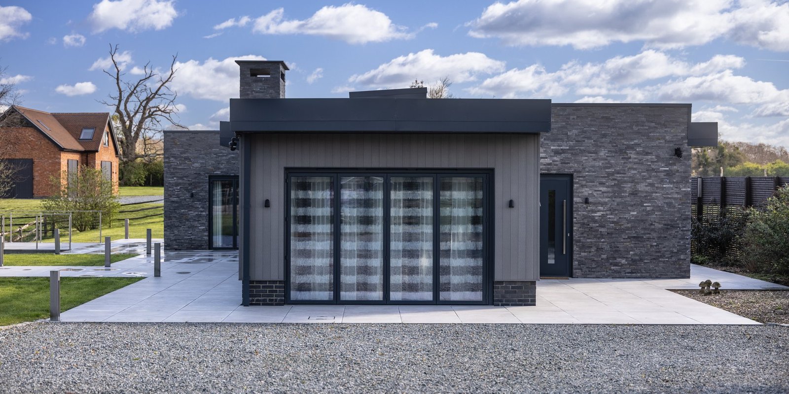 Tara Stud contemporary new-build home exterior