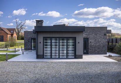 Tara Stud contemporary new-build home exterior
